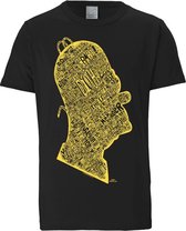 Logoshirt T-Shirt Homer - Head In Words - The Simpsons