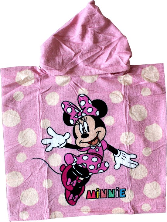 Disney Badcape / Badponchol Minnie Mouse roze Roze Kids & Kind Unisex - Maat: One-Size