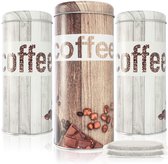 com-four® Boîtes à dosettes de Coffee , boîte décorative, récipients de stockage pour dosettes de Coffee , grains de Coffee