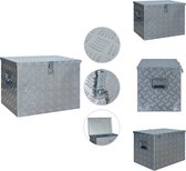 vidaXL Trailerkist - Aluminium - 610 x 430 x 455 mm - Roestbestendig - Gereedschapskoffer
