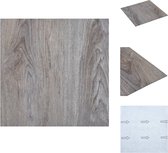 vidaXL PVC-vloerplanken - Lichtbruin - 30.5 x 30.5 cm - Duurzaam - Onderhoudsvriendelijk - Vloer