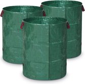 3 x Green Waste Sacks 272 Litres – 67 x 76 cm – Foldable Self-Standing – Made of Robust Polypropylene Fabric – XXL Garden Sack Garden Waste Bag Leaf Bag