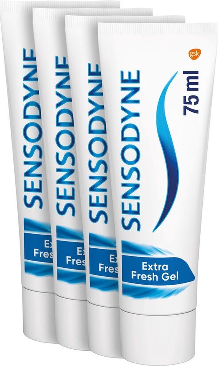 Sensodyne Extra Fresh Gel tandpasta voor gevoelige tanden 4 x 75 ml