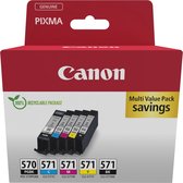 Canon Inktcartridge PGI-570 + CLI-571 2x zwart + 3 kleuren
