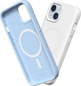 Geschikt voor Rhinoshield Apple iPhone 15 Solidsuit Geschikt voor Mag Hoesje - Glacier Blauw