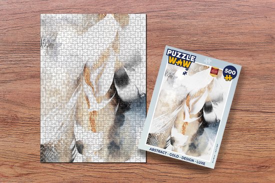 Puzzle Abstrait - Or - Design - Luxe - Puzzle - Puzzle 500 pièces