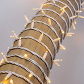 Koppelbare kerstverlichting wit | vanaf 10 meter met 100 lampjes | Rubber