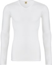 thermo shirt v-neck long sleeve snow white voor Heren | Maat S