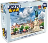 Puzzel Standbeeld - Plein - Gent - Legpuzzel - Puzzel 500 stukjes