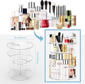 Make-up Organizer, 360° Draaibare Kaptafel Cosmetica, Parfumopslag, Huidverzorging Schoonheid Make-up Cosmetische Box Accessoires voor Dressoir Slaapkamer Badkamer, Transparant