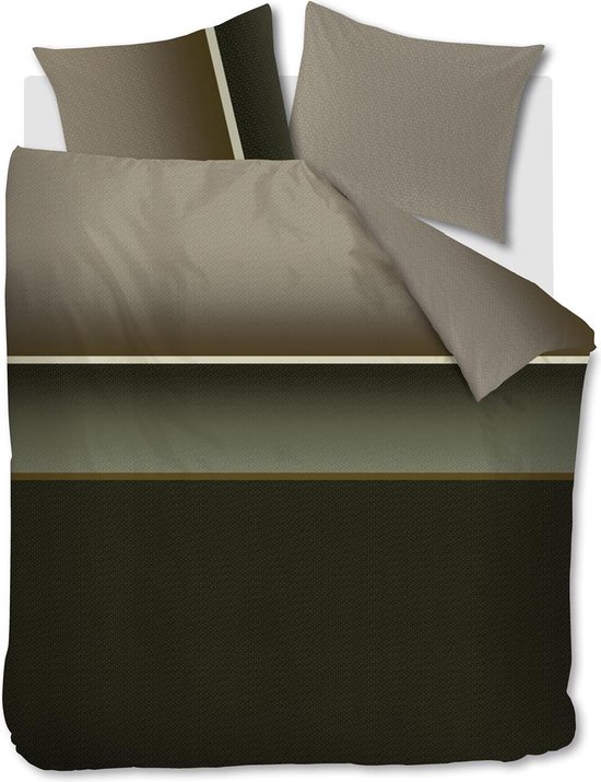 Housse de Couette Beddinghouse Kian - Double - 240x200/220 cm - Vert Olive