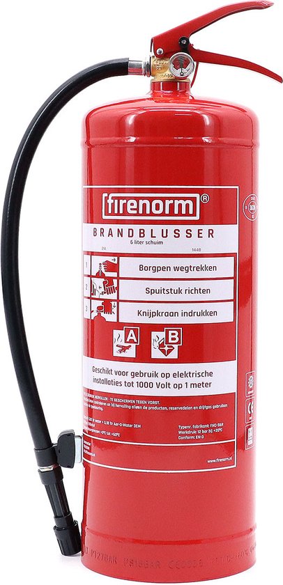 Brandblusser schuimblusser 6 Liter