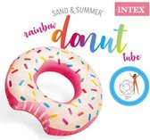 Intex Opblaasbare Donut Zwemring - Zwemband - Drijfband - Hoge Kwaliteit Vinyl - 94 cm - Voor Op Het Water - In het Zwembad - Op Vakantie - Roze Ringband Donut Gekleurd