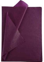 Tissuepapier - Zijdepapier - Bordeaux Rood - Decoratie, Knutselen, DIY, Verpakken - 50x70cm - 14 gram - 25 vellen
