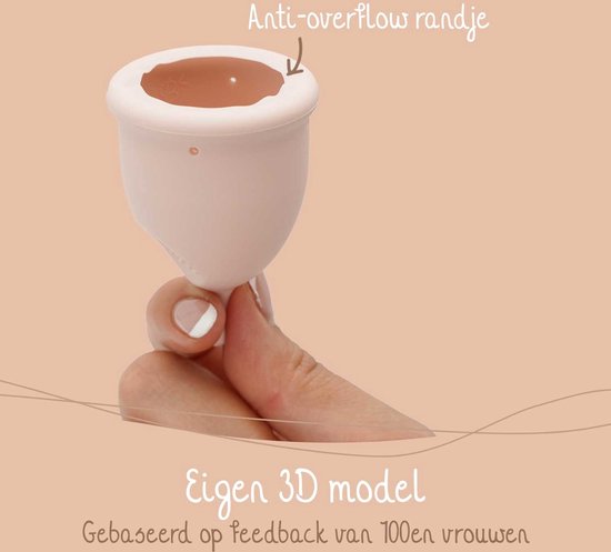 Bamboozy Menstruatiecup Maat L Herbruikbare Menstruatie Cup Period Menstrueren Zero Waste