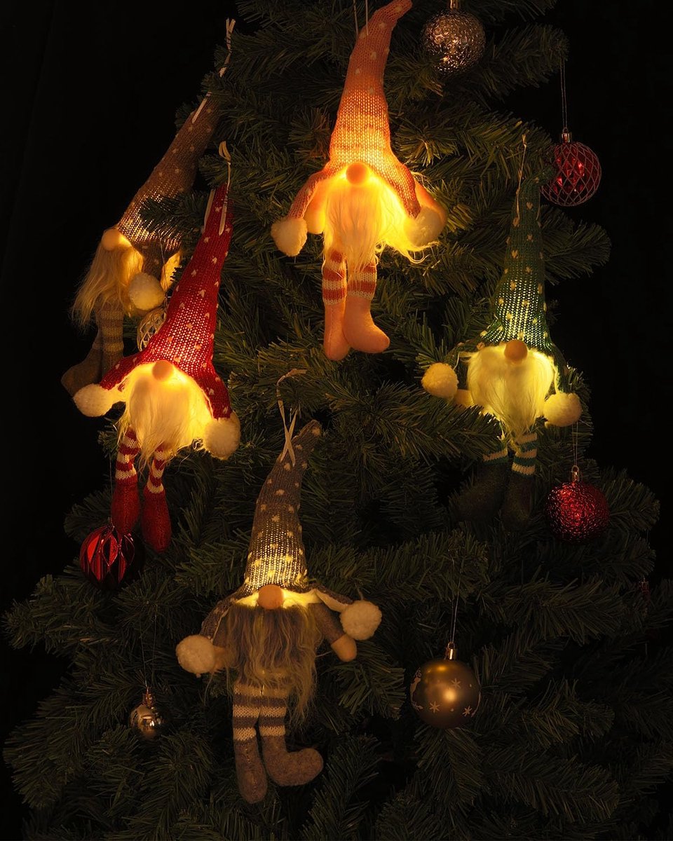 Kerstdecoratie 2 Stuks Kabouters - Pluche Kerstkabouters 50 Cm - Schattige Figuren Voor Binnen