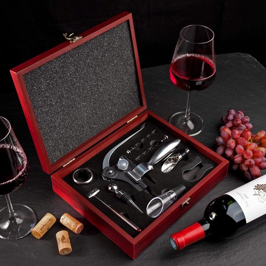 Ensemble sommelier à vin (10 pièces) : le cadeau de vin parfait avec  tire-bouchon... | bol