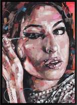Amy Winehouse 02 print 51x71 cm *ingelijst & gesigneerd