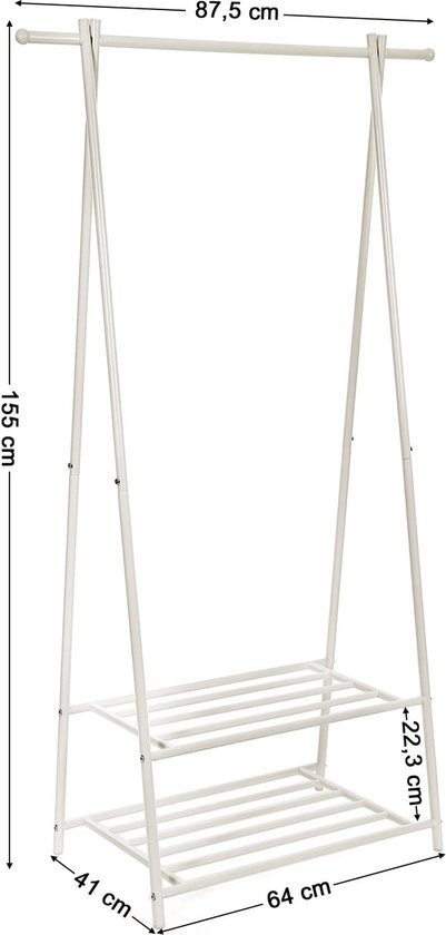 BranQ Home essential Mand met deksel in rotan design, 2-delige set, maat M ( 28,8 x 19,7 x 16,2 cm), 19 l, BPA-vrije kunststof (polypropeen), wit, 2 stuks