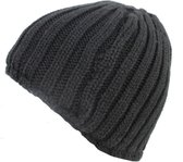 Fostex Garments - Beanie heavy knit (kleur: Zwart / maat: NVT)