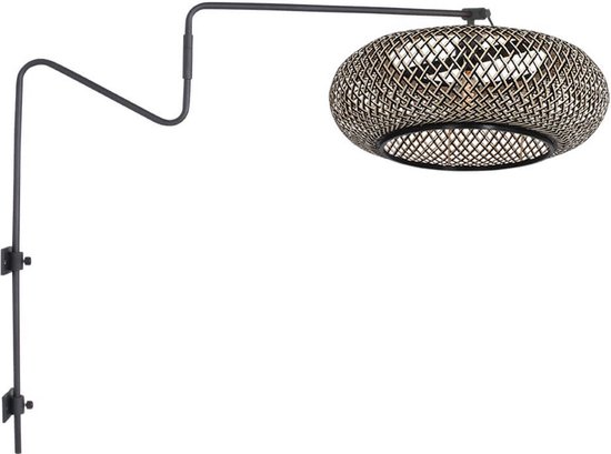 Steinhauer wandlamp Linstrøm - zwart - - 3833ZW