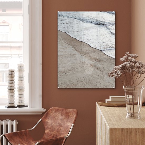 MuchoWow® Peinture sur verre 60x80 cm - Peinture sur verre acrylique - Mer - Plage - Été - Photo sur verre - Peintures