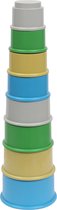 RePlay Pyramid Cups, speelgoed éducatifs recyclés - 8 éléments