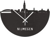Skyline Klok Nijmegen Zwart Mdf Hout Wanddecoratie Voor Aan De Muur City Shapes