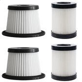Twee filtersets Geschikt Voor AG4000/AG4100 - Filterset - HEPA - Filter steelstofzuiger - Totaal 4 filters
