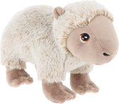 Keel Toys pluche Capybara knuffeldier - grijs - staand - 20 cm - Luxe kwaliteit knuffels