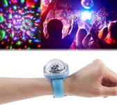 Discolicht, sterprojectorlicht, feestballichten, discohorloge voor kinderen, mini-led-nachtlampje met kleurverandering (blauw)