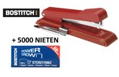 Nietmachine Bostitch rood - B8+ontnieter & 5000 B8 nieten - voordeelset