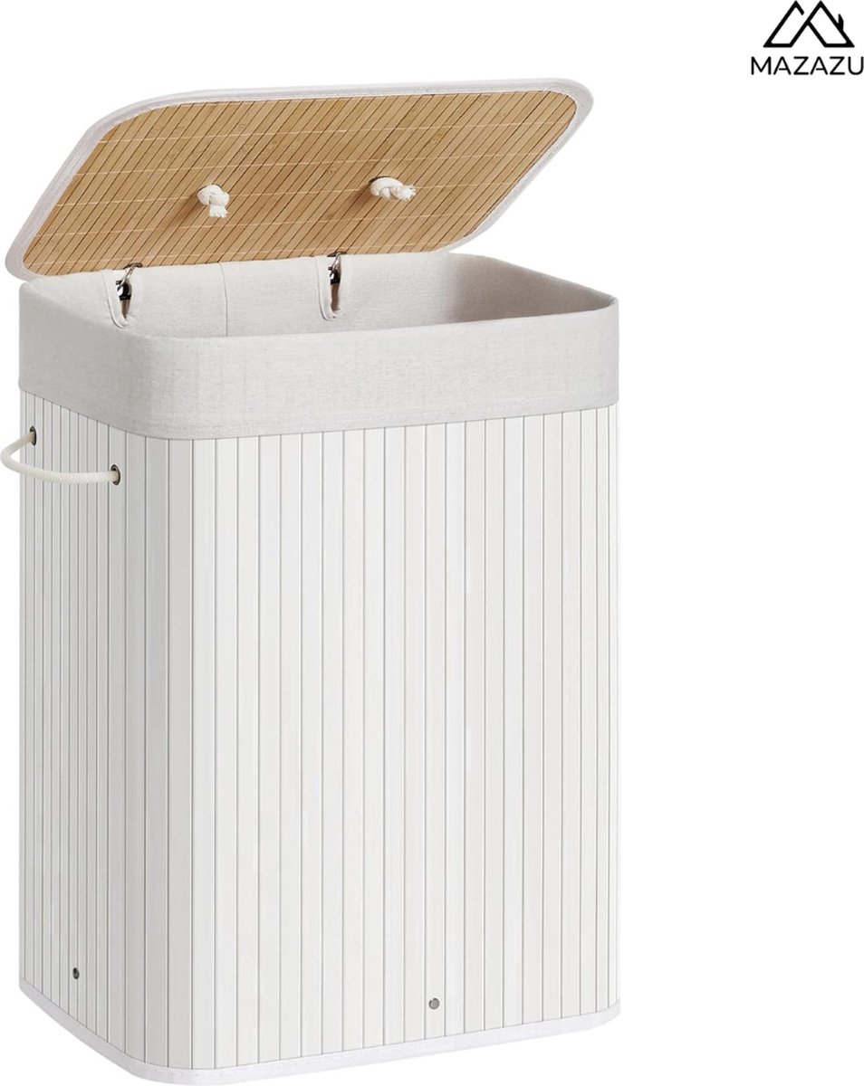 Goedkoopste MIRA Home - Wasmand - Wasopberger - Wassorteerder - Laundry Basket - Bamboe - 72L