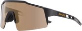 KAPVOE Sport Zonnebril - COMPLETE SET - 4 GLAZEN - Fietsbril - Sportbril - Mountainbike - Ski - Wintersport - Sneeuw - Polariserend - UV 400 - Nachtbril - Frame voor Zonnebril op Sterkte - Hoesje -Brillenkoker - ZWART