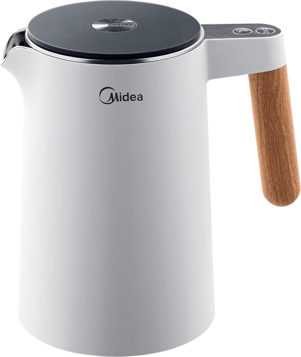 MPM - Stille waterkoker met instelbare temperatuur - Digitale temperatuurweergave - 1,7 liter - Dubbelwandig - 2200W (wit MPM - Stille waterkoker met instelbare temperatuur - Digitale temperatuurweergave - 1,7 liter - Dubbelwandig - 2200W (wit
