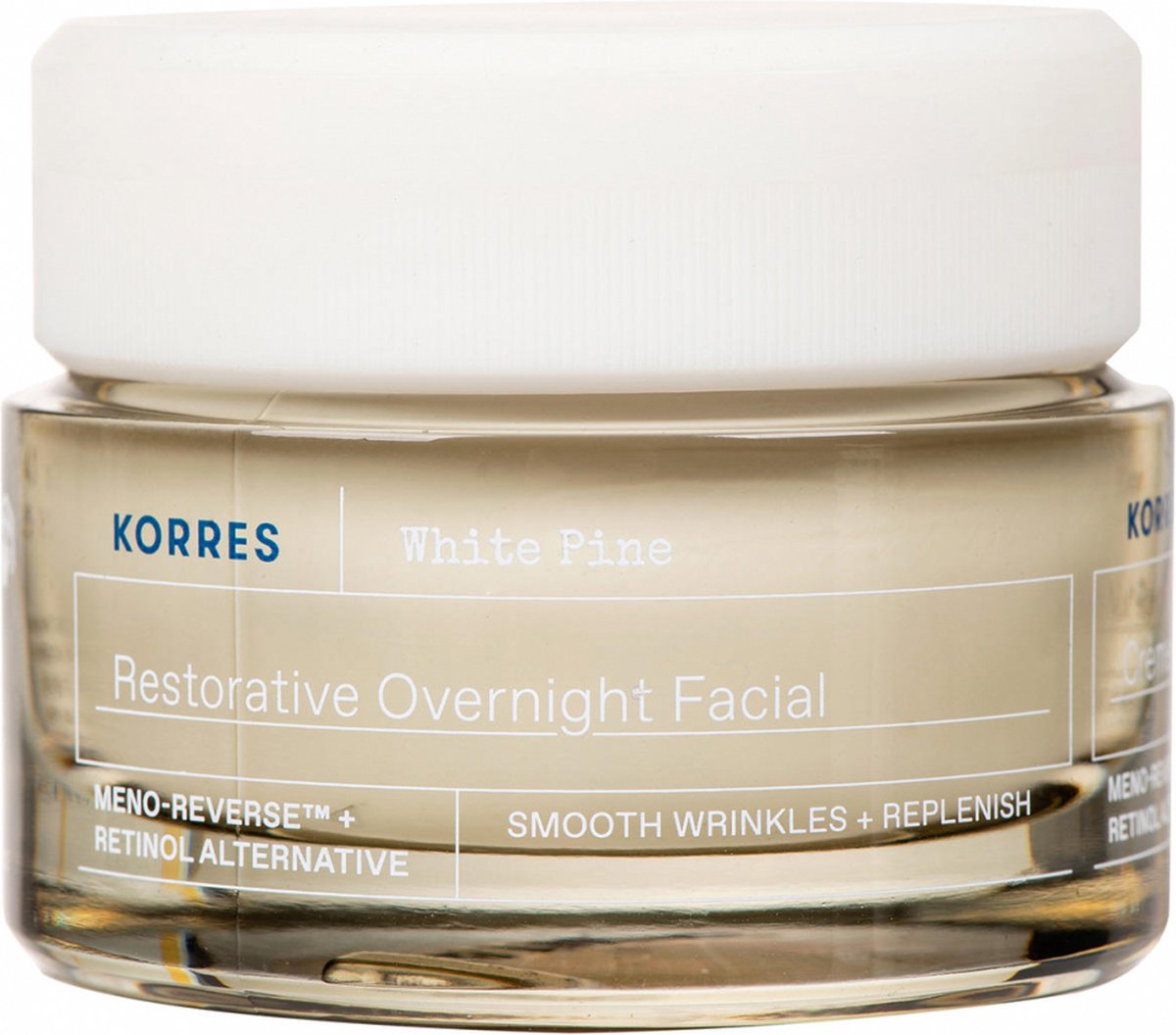 KORRES White Pine Meno-Reverse Restorative Overnight Facial - Anti-Aging Huidverjonging - Intensief Voedend - Natuurlijke Glow Herstel