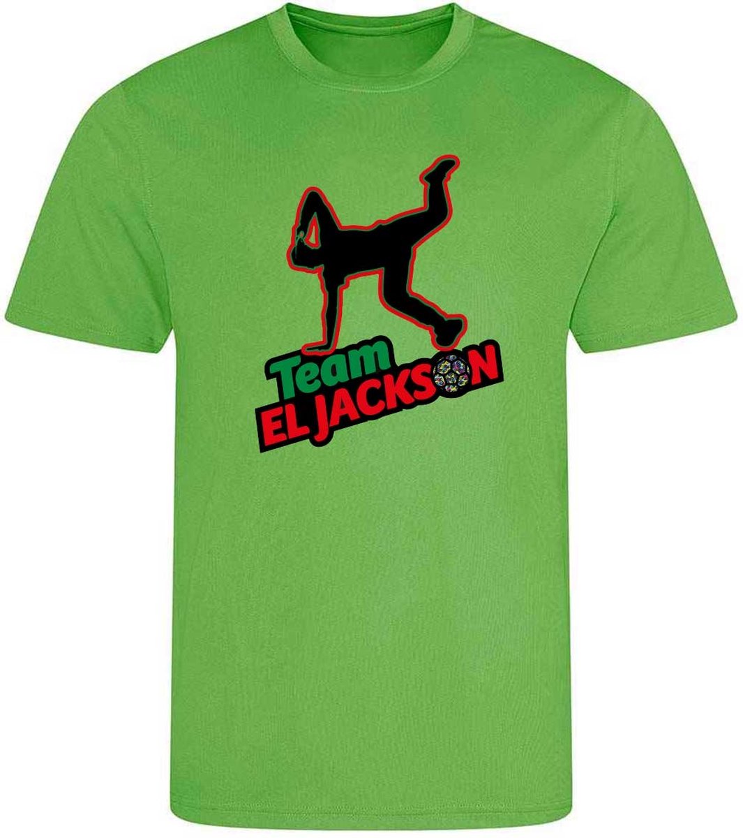 El Jackson T-shirt - NA3NA3 GREEN - (164-XXL) - VOETBALSHIRT - SPORTSHIRT