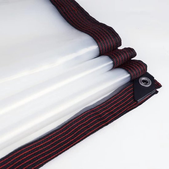 Afdekzeil,waterdicht met ogen,transparant zeil,pvc,dekzeil voor balkon, windscherm,voor zandbak,buiten,tuinmeubelen, doorzichtig zeil voor konijnenkooi,serre (Normaal PE, TARP-2.5mx5m