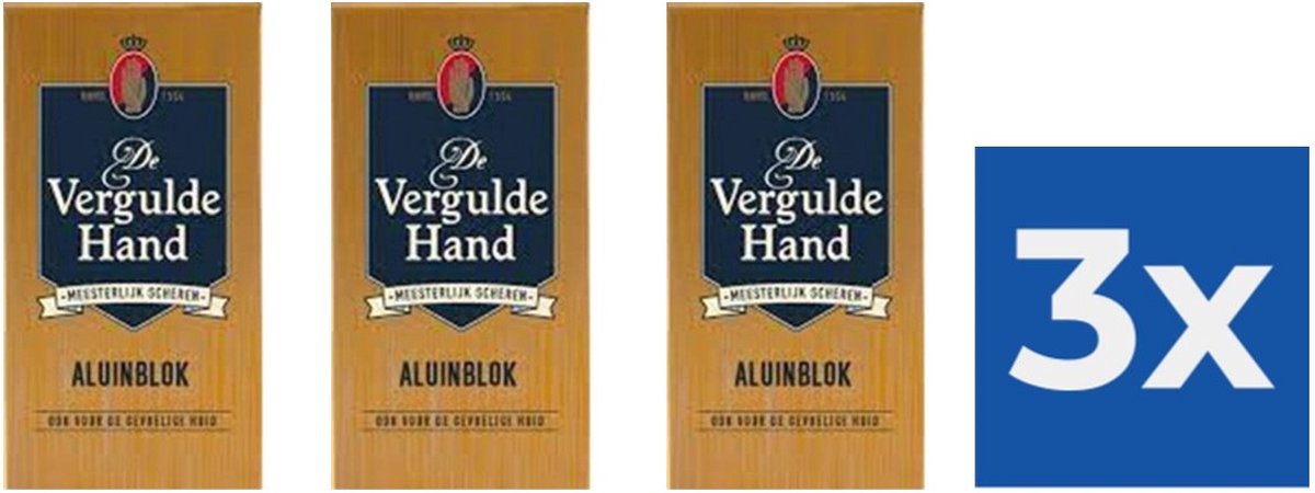 De Vergulde Hand Aluinblokjes - Voordeelverpakking 3 stuks - Vergulde Hand