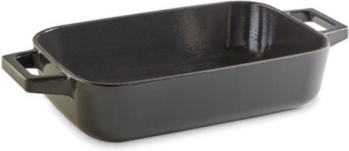 HABONNE - Baron - Ovenschaal 30x20cm zwart Gietijzer en Emaille toplaag