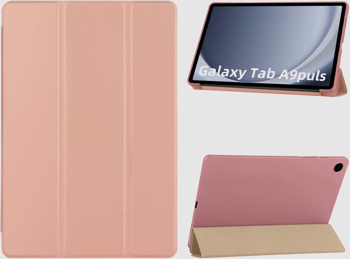Housse Samsung Galaxy Tab A9 Plus - Bibliothèque à trois volets avec