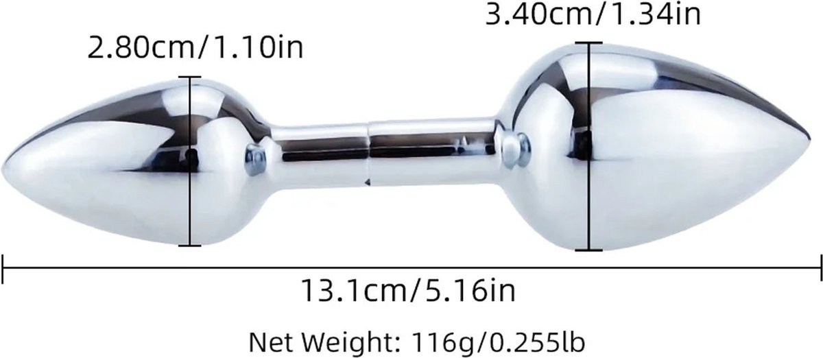 Goedkoopste Dubbele buttplug RVS