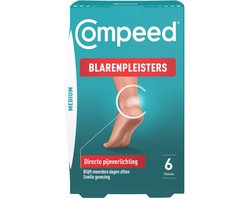 Compeed Blarenpleisters medium - Blarenpleisters - blarenpleisters bieden directe pijnverlichting, snellere genezing - 6 stuks