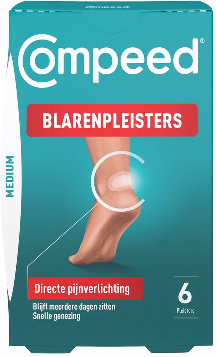 Goedkoopste Compeed Blarenpleisters medium - Blarenpleisters - blarenpleisters bieden directe pijnverlichting, snellere genezing - 6 stuks