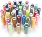 Naaigaren (39 verschillende kleur), sterke draad voor naaimachine handstiksels, geavanceerde polyester draadspoelset, kleurrijke naaibenodigdheden