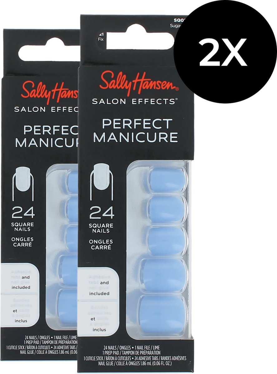 Sally Hansen Perfect Manicure 24 Square Nails (2 x ) Sugar Fix