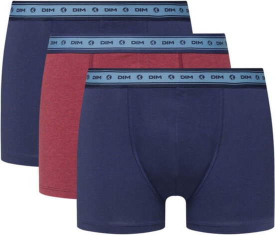 Set de 3 boxers homme en coton bio et stretch VERT Dim