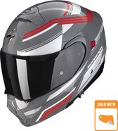 Scorpion Exo-930 Multi Cement Grey-Red 2XL - Maat 2XL - Helm