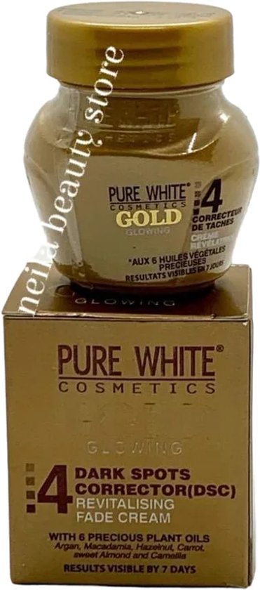 Pure White Gold Glowing No 4 Dark Corrector Fade Cream 30ml bol