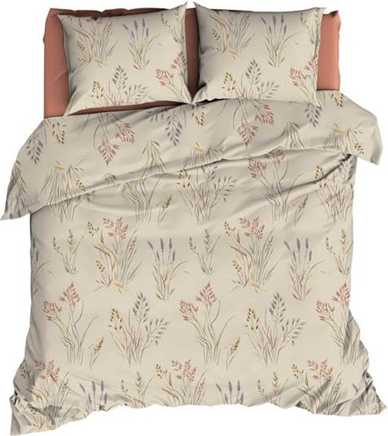 Romanette Farini Dekbedovertrek - Tweepersoons - 200x200/220 cm - Beige